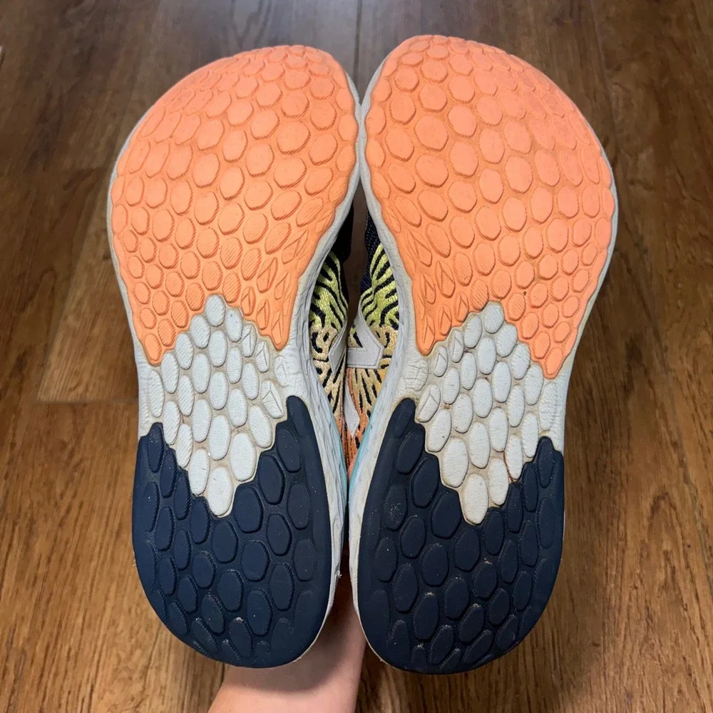 New Balance Fresh Foam Tempo Indigo Peach Mint Running Shoes Women's US 7.5